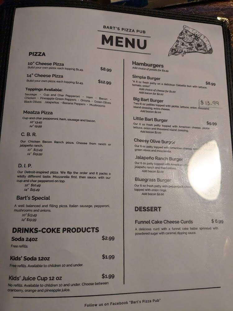 Bart's Pizza Pub Brew City Fries